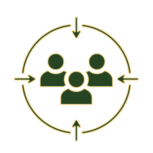 Customer-focused removals approach icon