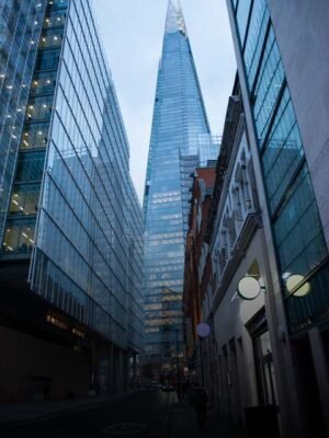 service4 The Shard rising above central London buildings