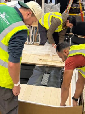 308 White Glove Surrey team lifting dismantled furniture panels
